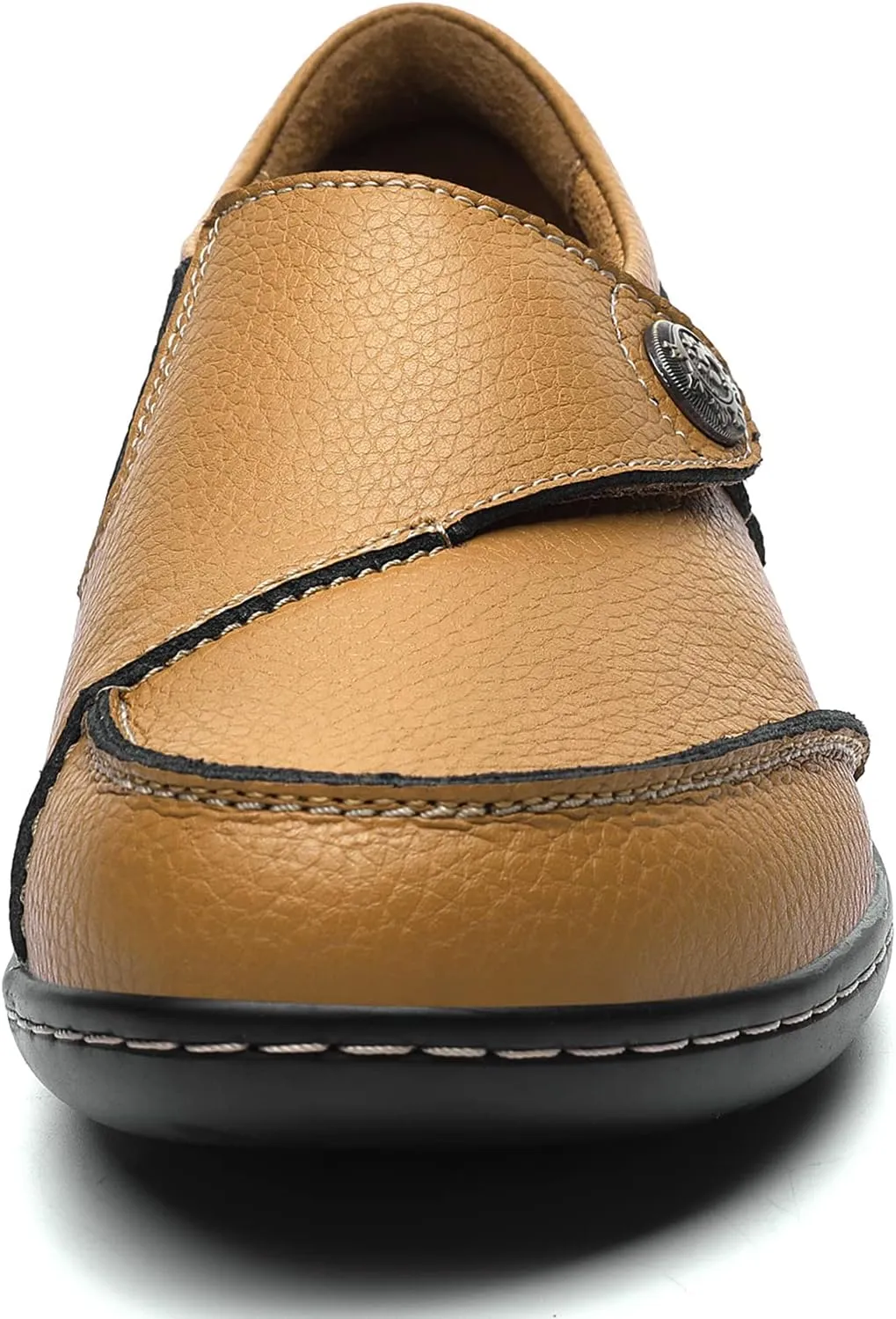 Geoeleph Women's Loafers Casual Slip-Ons Comfort Walking Flats Leather Driving Moccasins