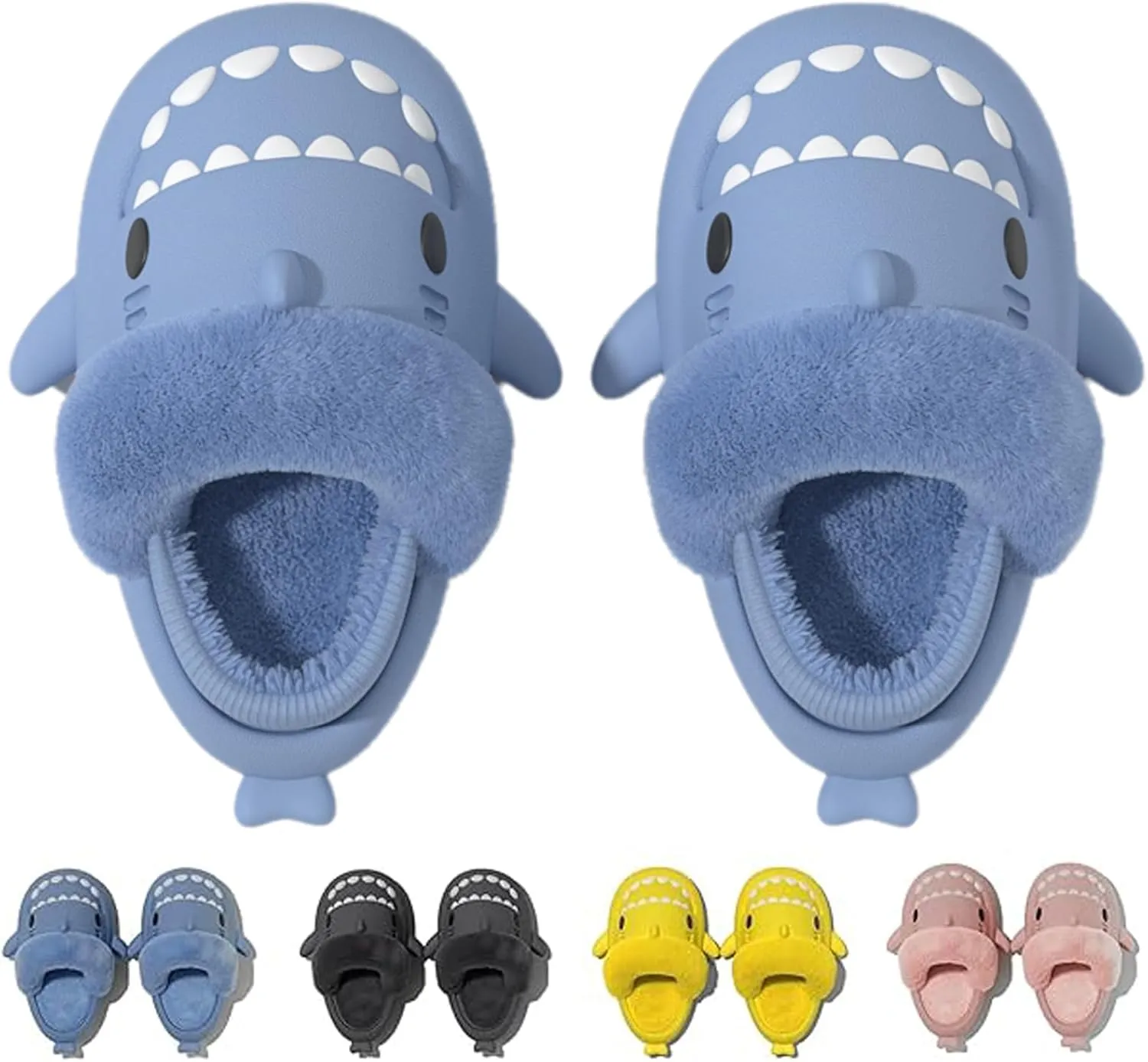 Giltpeak Sharklas Originales Kids Polares, Detachable Soft-Soled Warm Non-Slip Slippers Shark Slides Cloud Shower Sandals