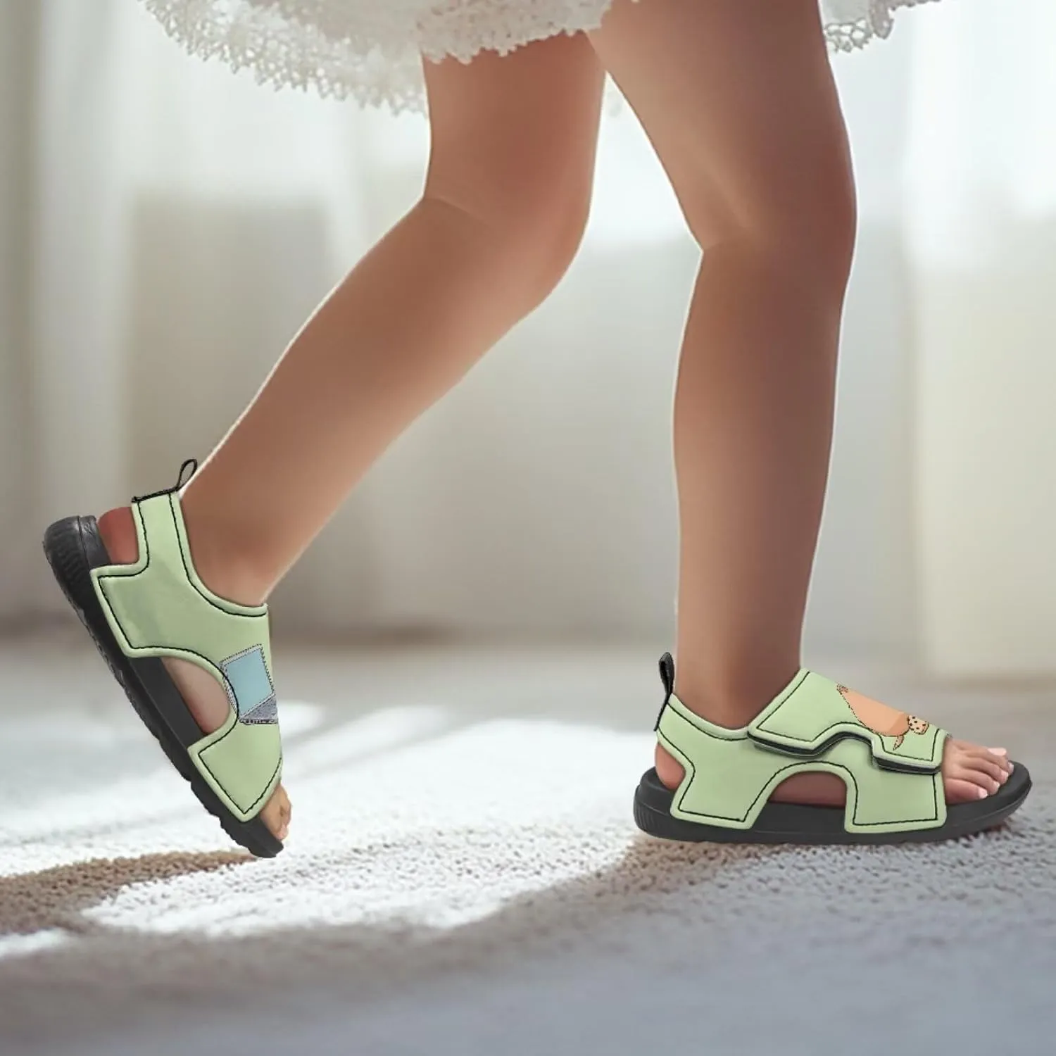 Girls Ladybug Sandals Kids Toddler Summer Hiking Water Shoes Open Toe Athletic Outdoor Sport Sandals