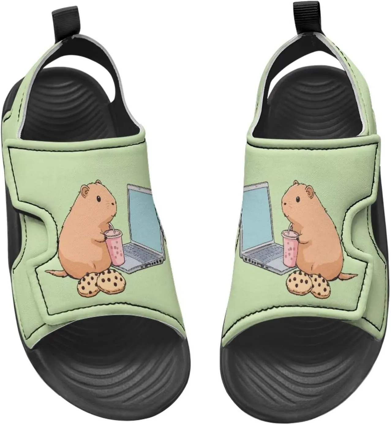 Girls Ladybug Sandals Kids Toddler Summer Hiking Water Shoes Open Toe Athletic Outdoor Sport Sandals