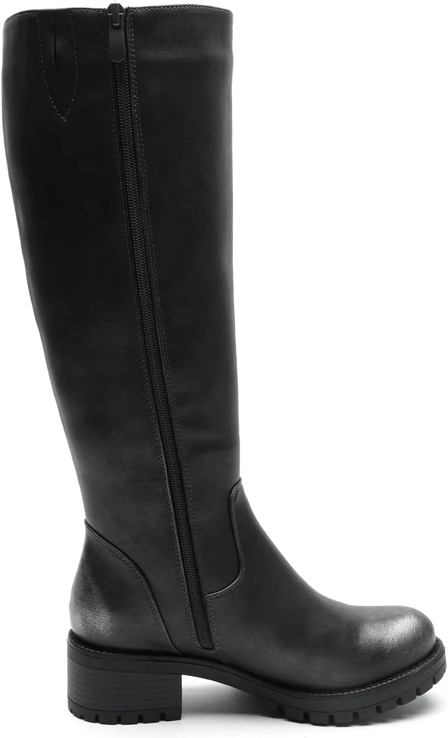 GLOBALWIN Women's Boots Back Lace Up Fall Winter Fashion Knee High Boots For Women