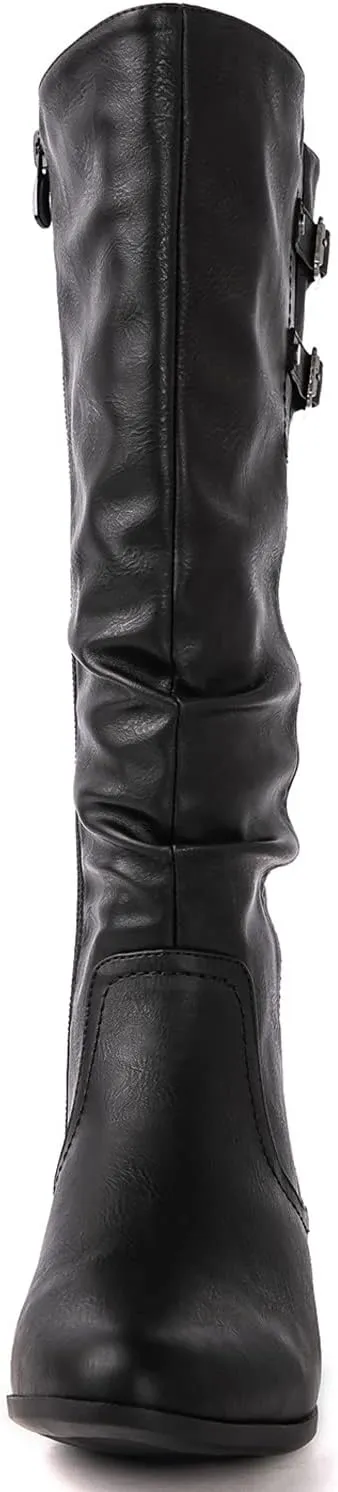 GLOBALWIN Women's Knee-High Boots Tall Fashion Dress Boots