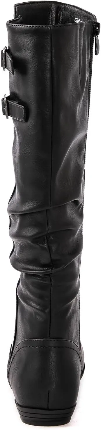 GLOBALWIN Women's Knee-High Boots Tall Fashion Dress Boots