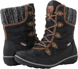 GLOBALWIN Women's Snow Boots Insulated Waterproof Winter Boots for Women Warm Fur Lined Booties