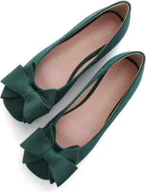 Hee grand Classic Solid Square Toe Ballet Flats for Women Comfort Casual Flats Lightweight Slip on Loafers Suede Dress Shoes