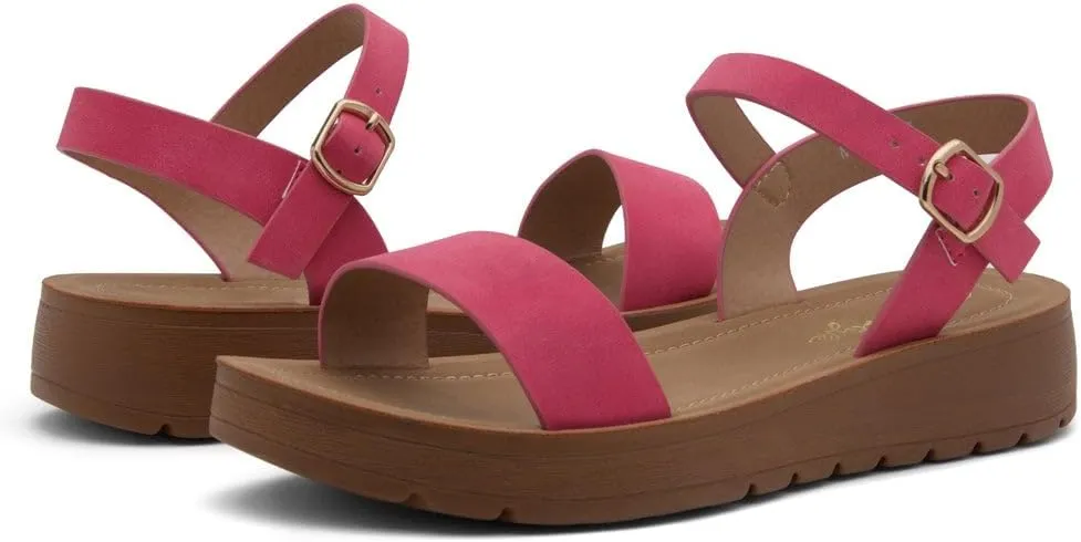 Herstyle Women’s Flat Sandals – One Band Ankle Strap Dressy Casual Sandals with Cushioned Footbed | Comfortable Open Toe Walking Shoes for Summer & Daily Wear