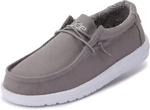 Hey Dude Boy's Wally Youth Multiple Colors | Boy’s Shoes | Boy's Lace Up Loafers | Comfortable & Light-Weight