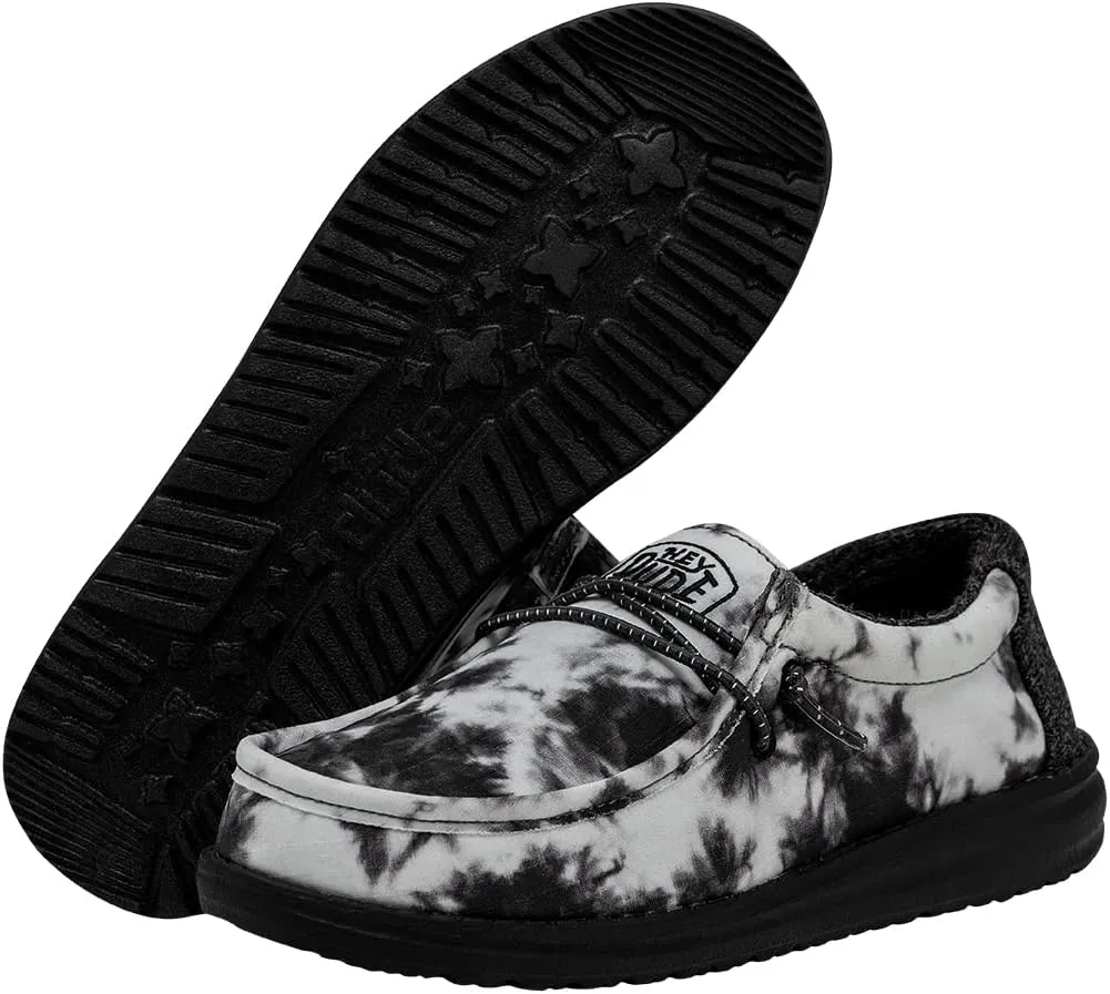 Hey Dude Boy's Wally Youth Multiple Colors | Boy’s Shoes | Boy's Lace Up Loafers | Comfortable & Light-Weight