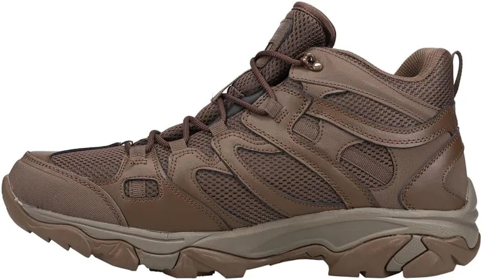 Hi-Tec Mens Ht Ravus Mid Wp Lace Up Hiking Hiking Casual Boots Ankle - Brown