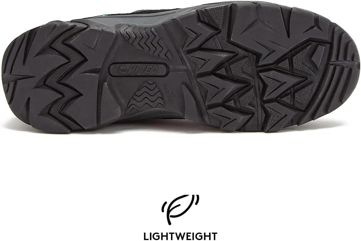 HI-TEC Ravus WP Mid Waterproof Hiking Boots for Men, Lightweight Breathable Outdoor Trekking Shoes