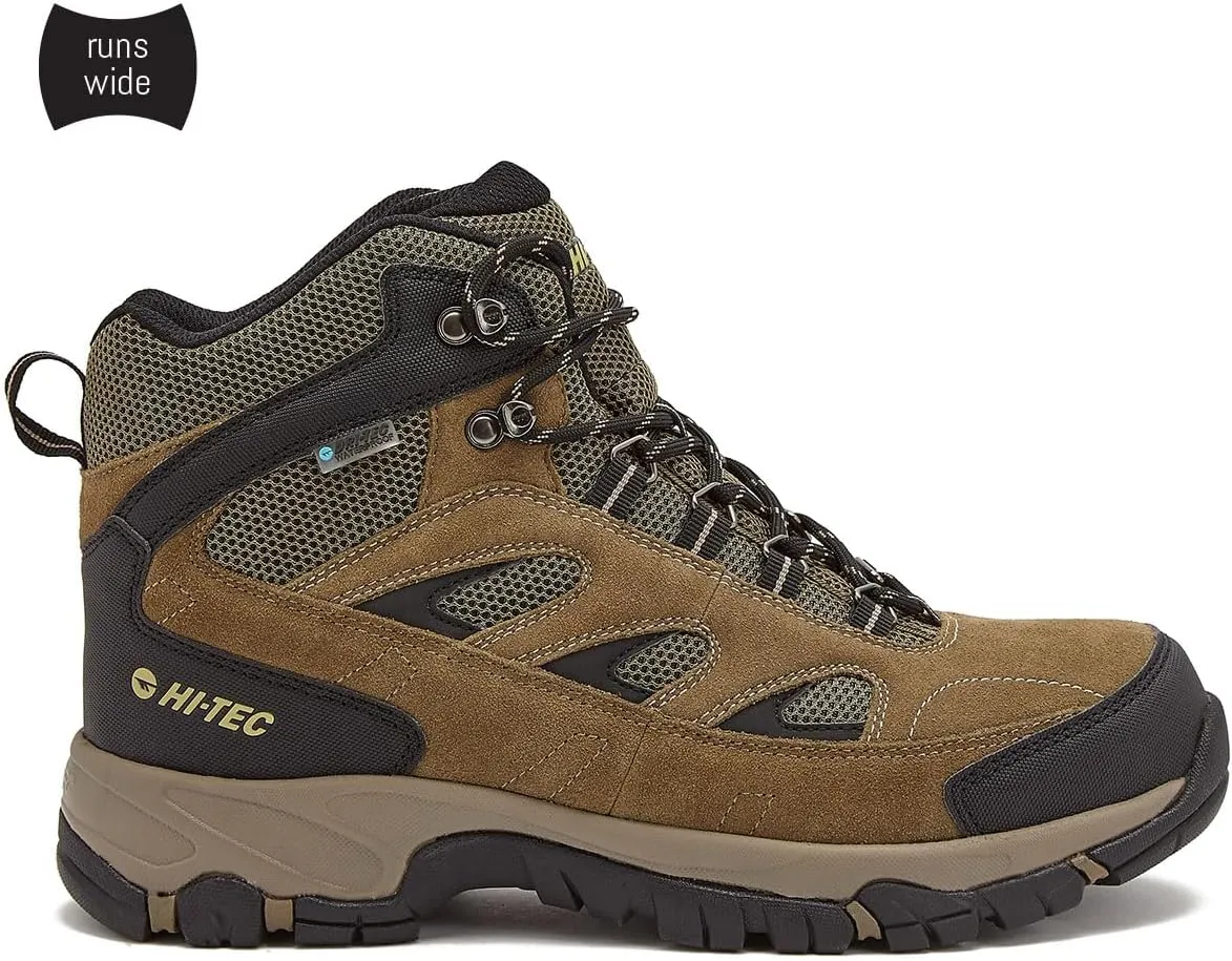 HI-TEC Yosemite WP Mid Waterproof Hiking Boots for Men, Lightweight Breathable Outdoor Trekking Shoes