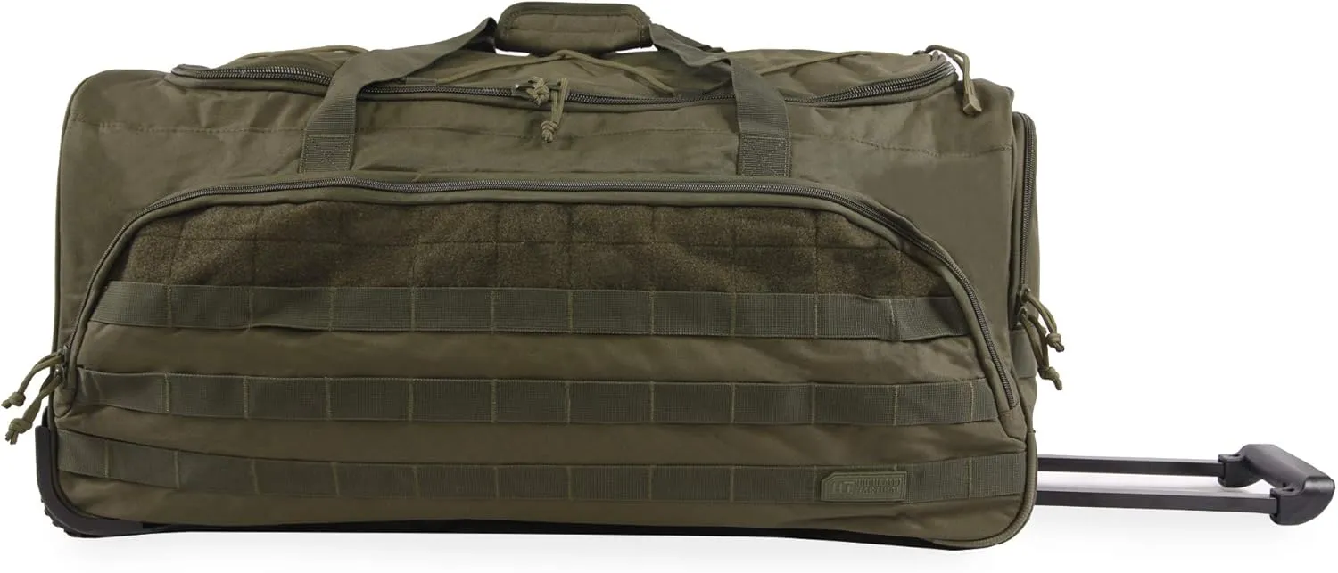 Highland Tactical Squad Rolling Duffel, Dark Green, One Size