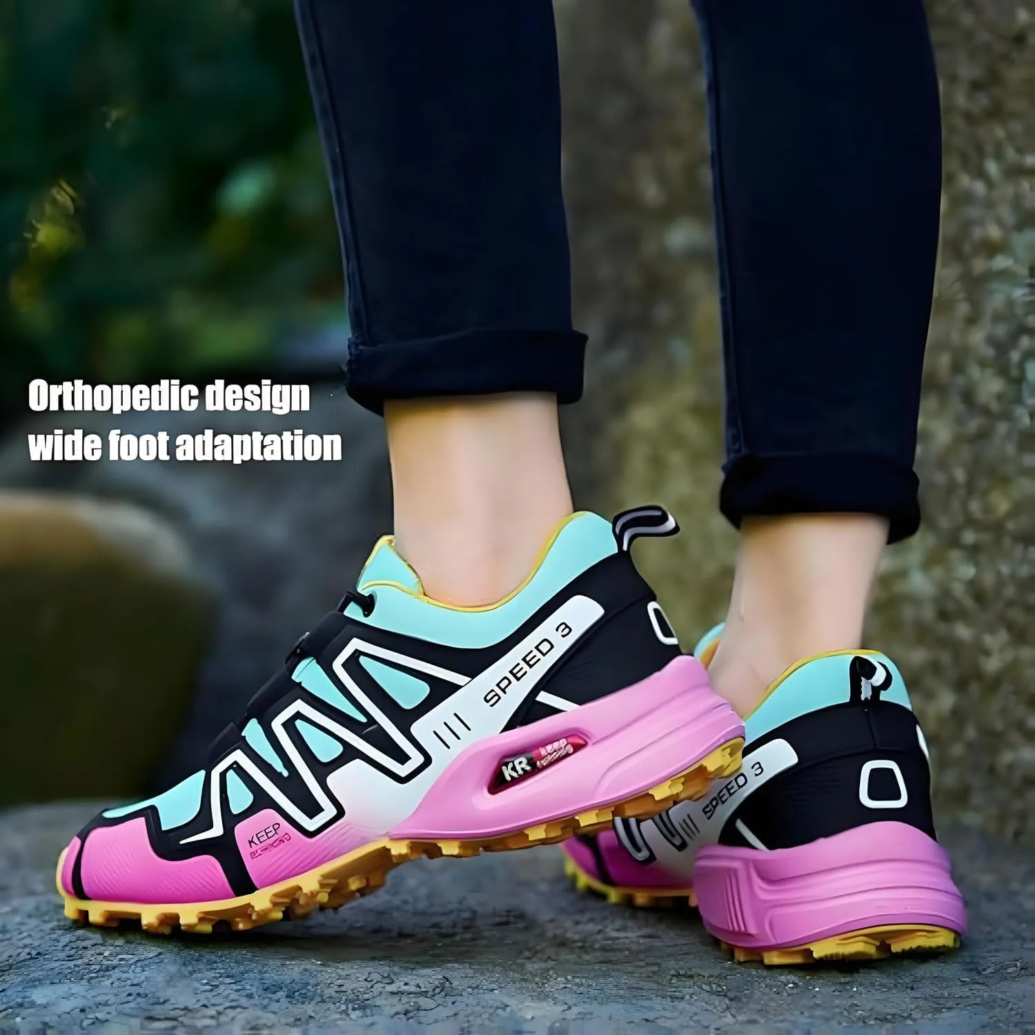 Hike Balance Shoes Women Men, Orthopedic Pain-Relieving Walking Shoes, Hike Balance Ortho, Comfort Outdoor Sneakers, Comfortable Breathable Non-Slip Slip-On Sneakers