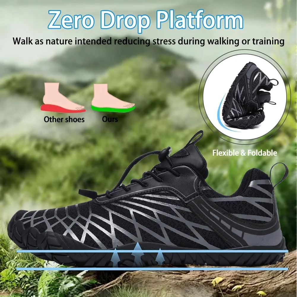 Hiking Barefoot Shoes,Wide Toe Water Shoes,Running Boots Sneakers,Athletic Footwear Trainer for Men/Women Unisex