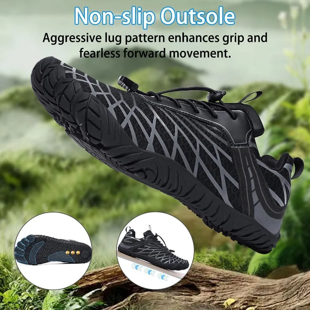 Hiking Barefoot Shoes,Wide Toe Water Shoes,Running Boots Sneakers,Athletic Footwear Trainer for Men/Women Unisex