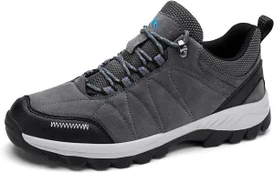 HOBIBEAR Mens Sneakers Leather Running Shoes Trainers Sneaker Casual Hiking Shoes