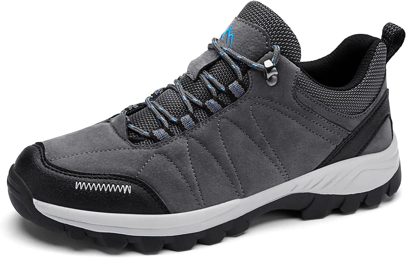 HOBIBEAR Mens Sneakers Leather Running Shoes Trainers Sneaker Casual Hiking Shoes