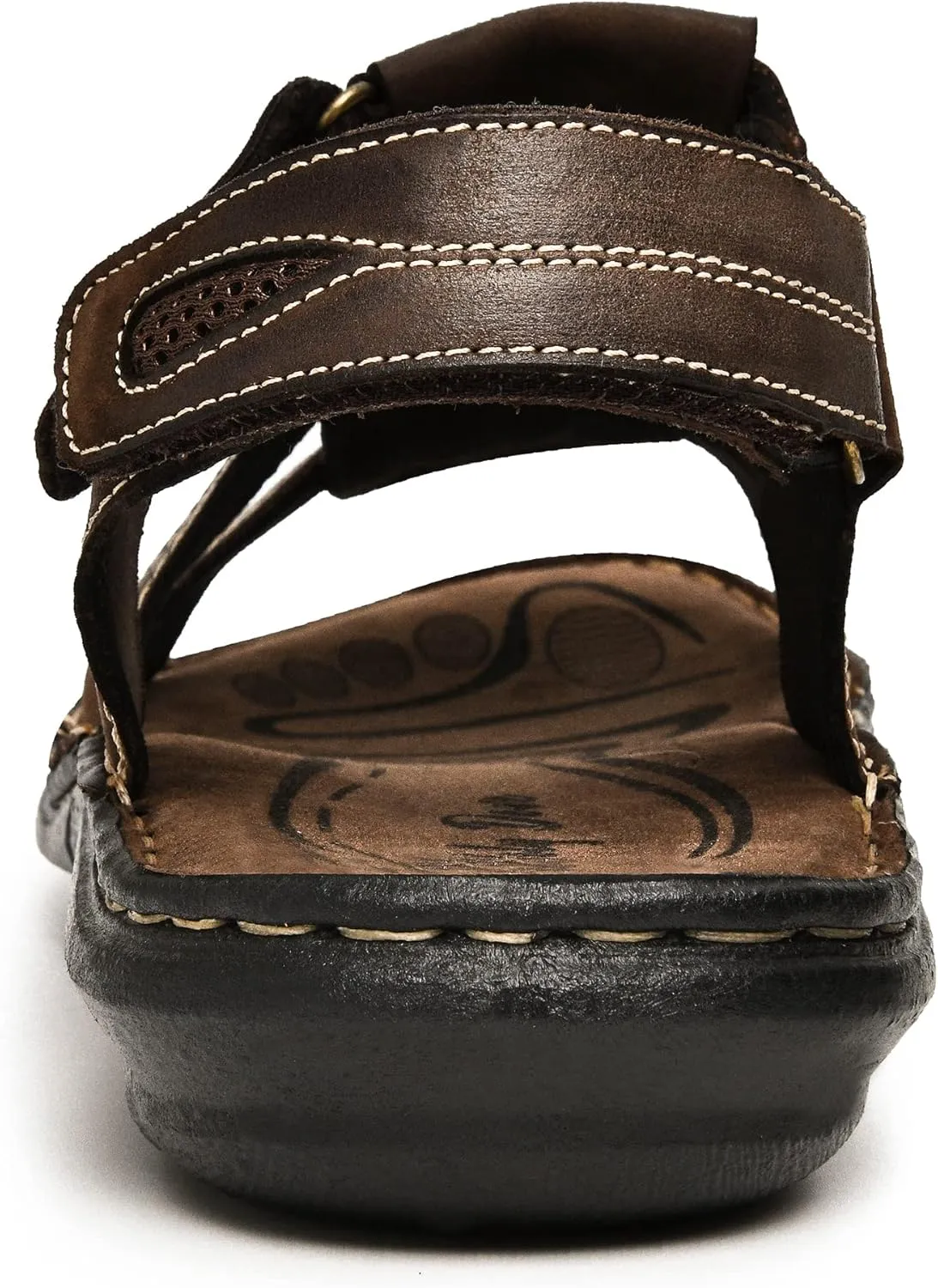 Holy dove Men's Sandals Open Toe Leather Fisherman Sport Hiking Outdoor Casual Summer Sandals Shoes for Men