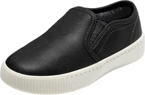 HOMEHOT Boys Slip on Sneakers Casual Dress Shoes Faux Leather Loafers (Toddler,Big Kids, Little Kids)