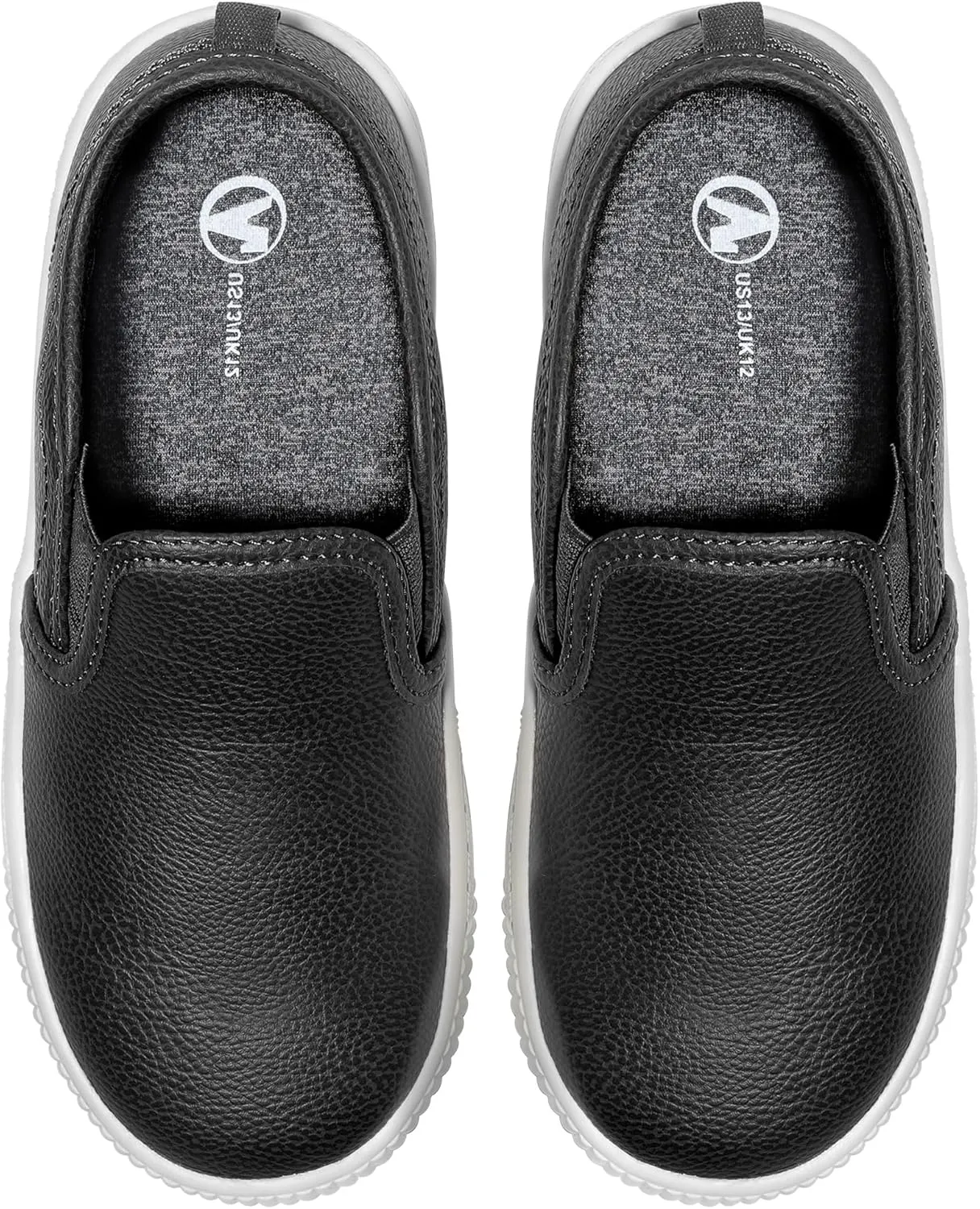HOMEHOT Boys Slip on Sneakers Casual Dress Shoes Faux Leather Loafers (Toddler,Big Kids, Little Kids)
