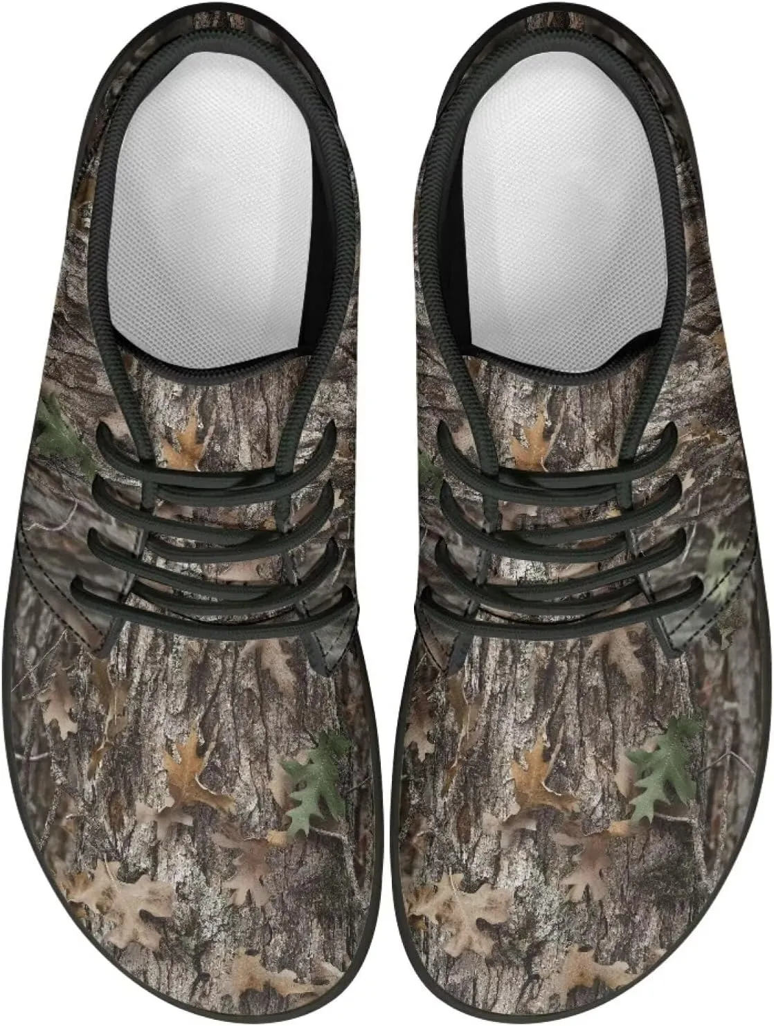 Howilath Barefoot Sneakers Men Slip On Wide Toe Walking Shoes with Zero Drop Sole Low Top Running Shoes