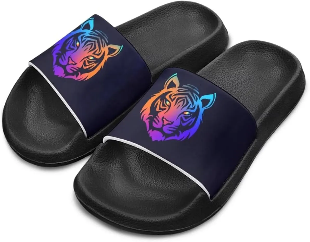 Howilath Children's Sandals Casual Non-Slip Slides Unisex Kids Slippers Bathroom Shower Shoes with EVA Sole