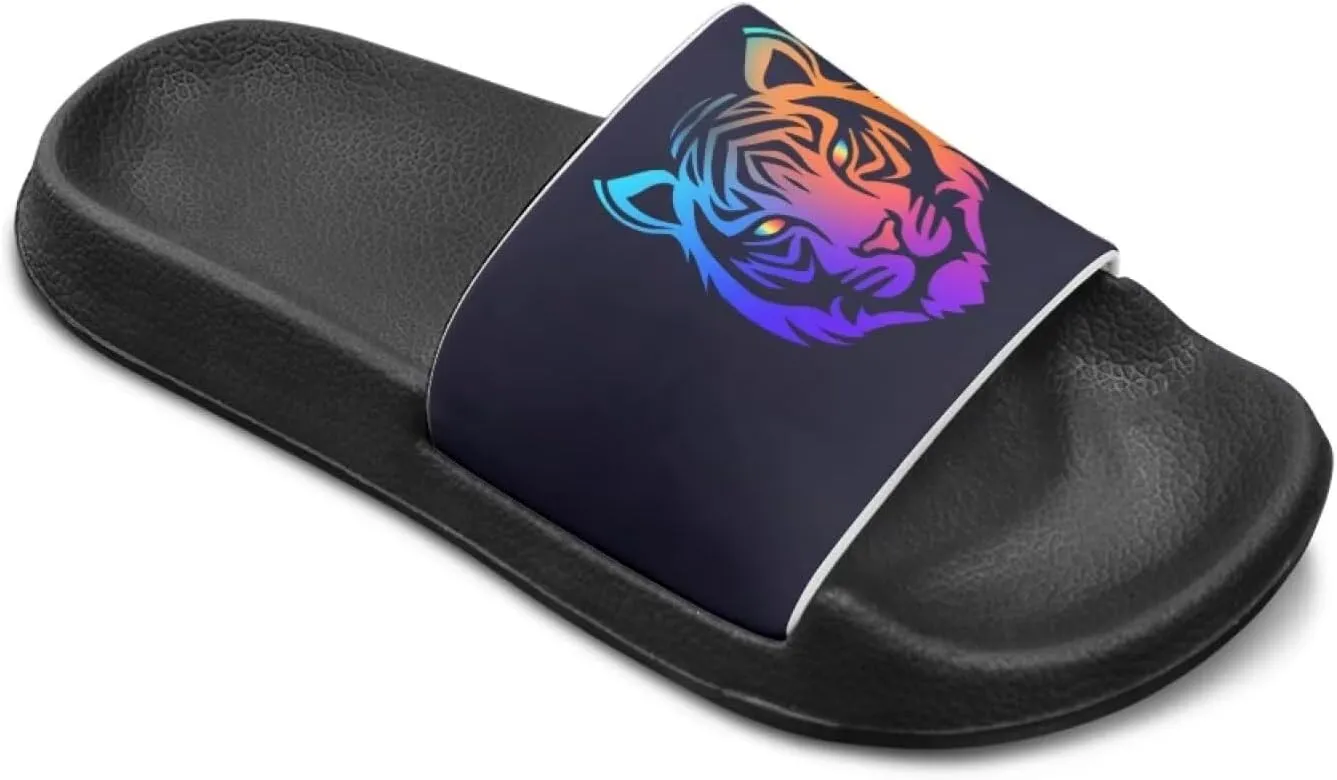 Howilath Children's Sandals Casual Non-Slip Slides Unisex Kids Slippers Bathroom Shower Shoes with EVA Sole