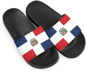 Howilath North American Countries Flag Sandals for Women Comfort Non Slip House Shower Shoes Summer