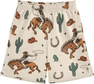 J JOYSAY Cowboys Horses Cactus Boots Boys Athletic Shorts Kids Youth Casual Shotrs with Pockets Elastic Waistband