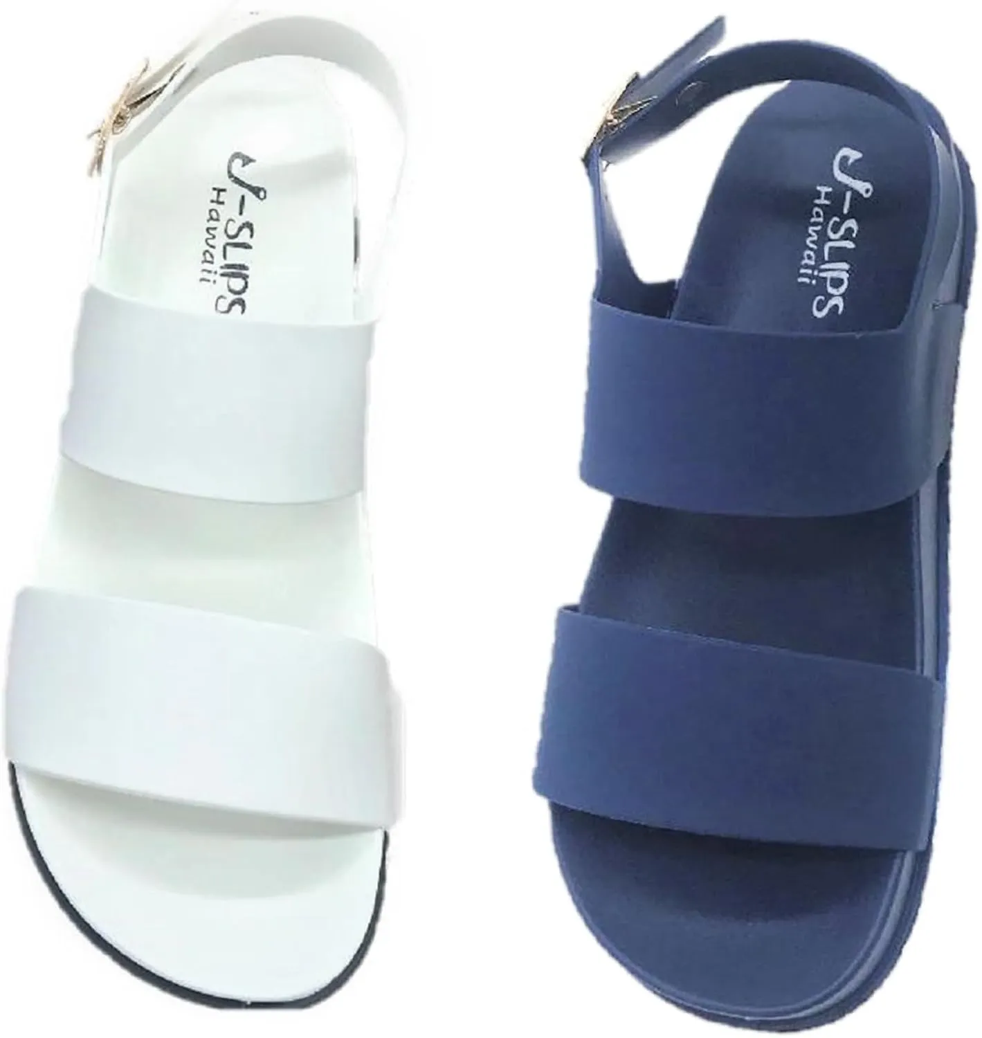J-Slips Classy Sandals for Women - Comfortable Summer Sandals with Adjustable Buckle, Sandalias