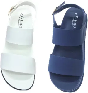J-Slips Classy Sandals for Women - Comfortable Summer Sandals with Adjustable Buckle, Sandalias