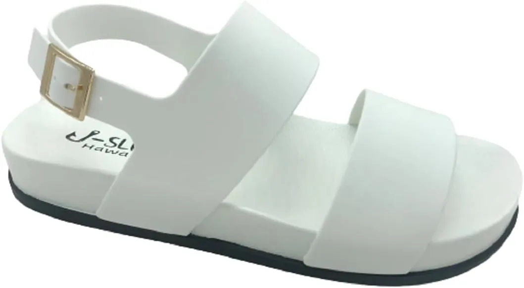 J-Slips Classy Sandals for Women - Comfortable Summer Sandals with Adjustable Buckle, Sandalias