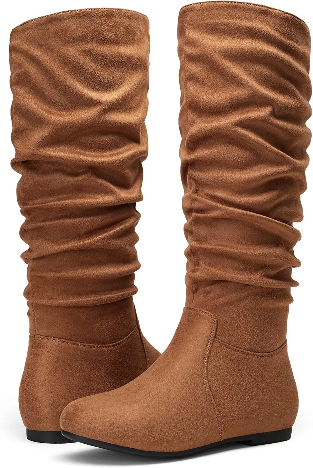 Jeossy Women's 941 Knee High Boots, Falt Slouch Boots, Tall Fall Boots Pull on