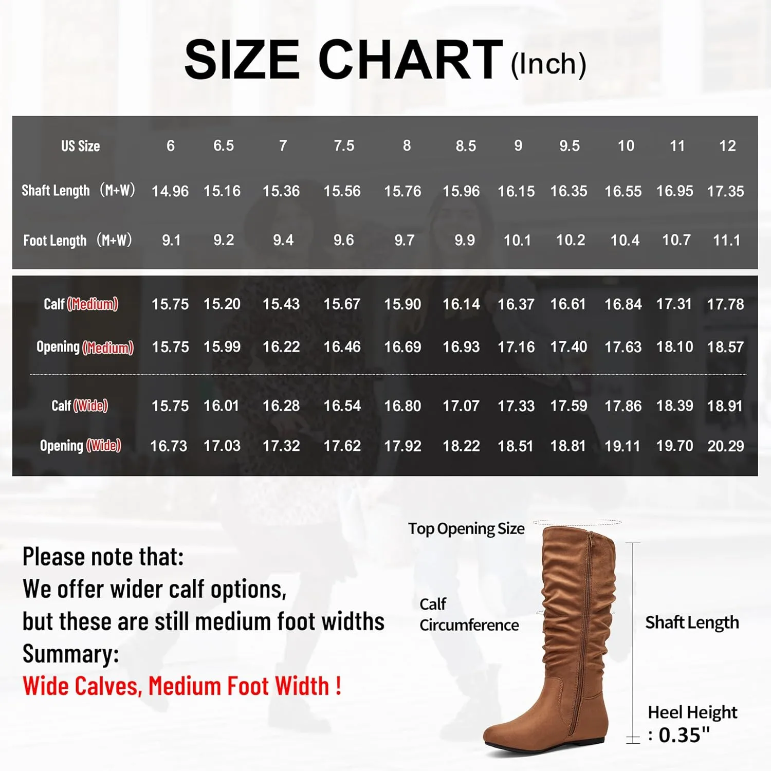 Jeossy Women's 941 Knee High Boots, Falt Slouch Boots, Tall Fall Boots Pull on