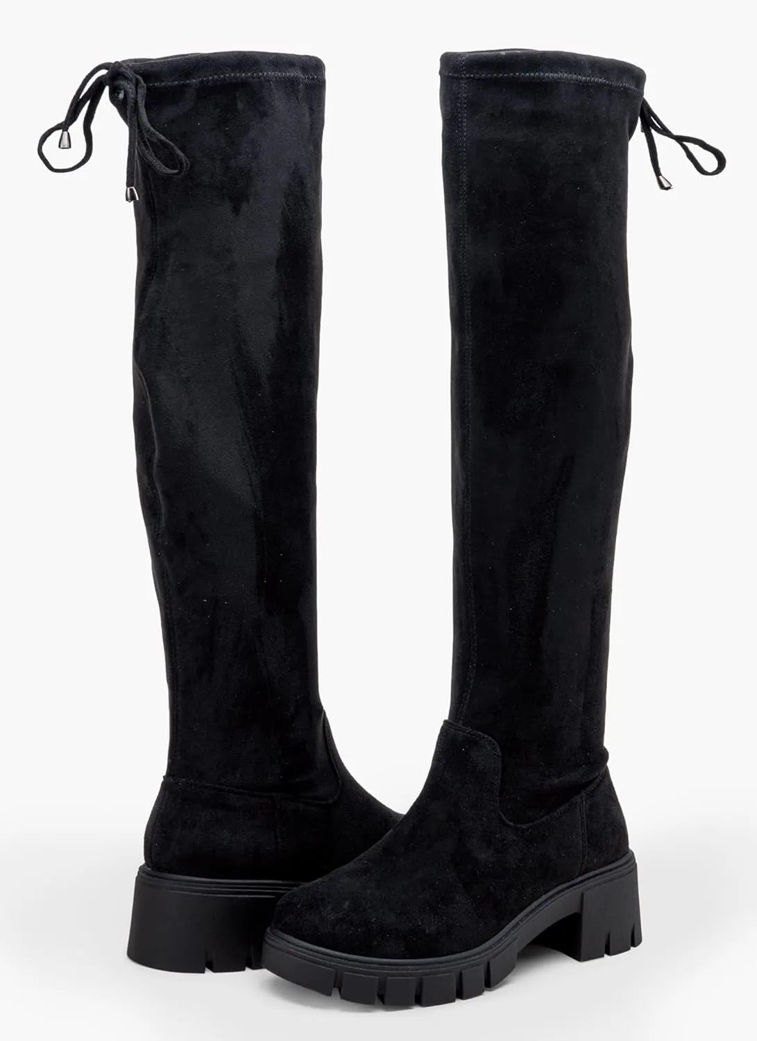 Jeossy Women's 990 Over The Knee High Boots Platform Thigh High Boots Round Toe Long Boots for Women