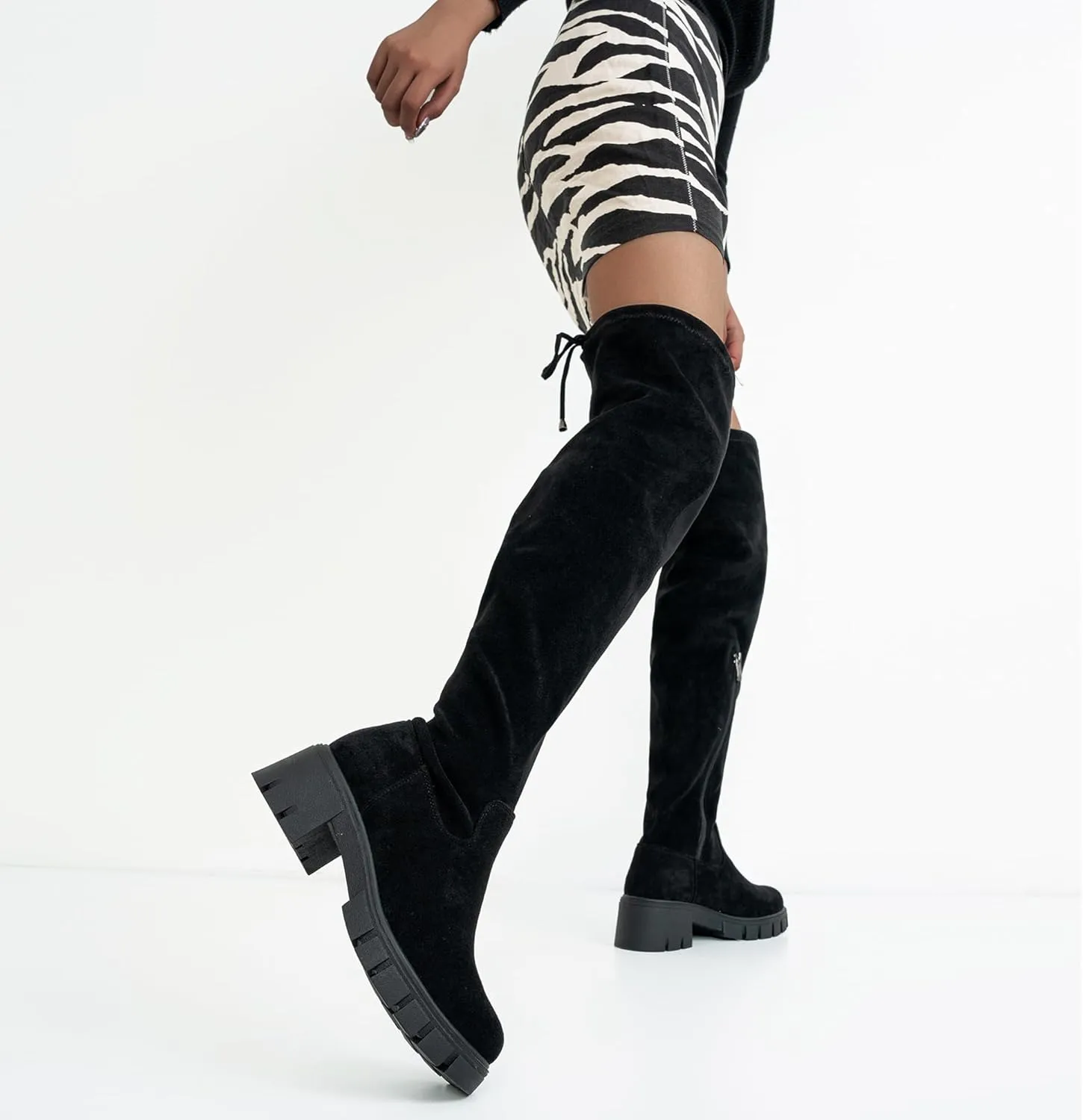 Jeossy Women's 990 Over The Knee High Boots Platform Thigh High Boots Round Toe Long Boots for Women