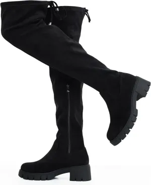 Jeossy Women's 990 Over The Knee High Boots Platform Thigh High Boots Round Toe Long Boots for Women