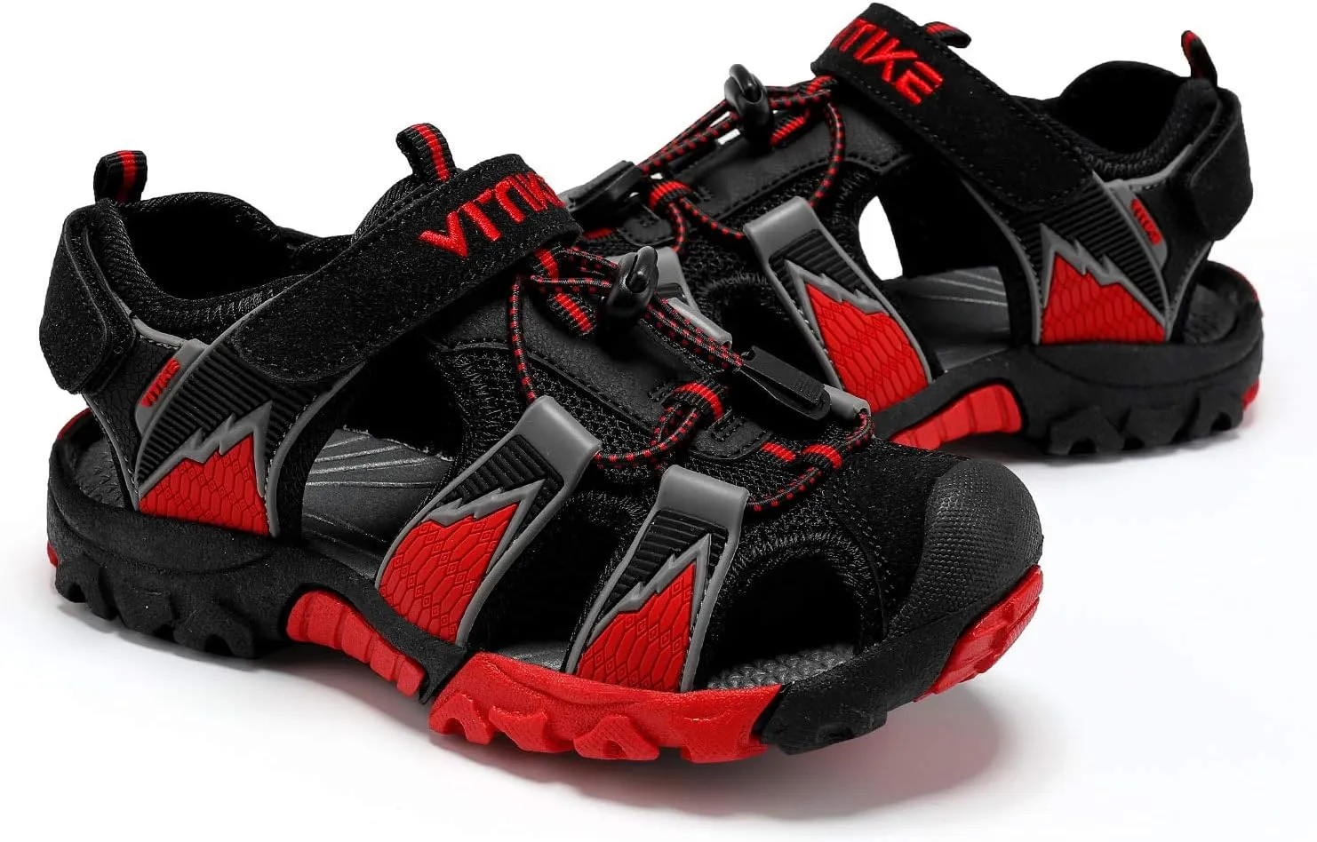 JMFCHI Boys Girls Sports Sandals Summer Kids Closed Toe Outdoor Sandals Athletic Water Shoes Sandals Child Pool Beach Sandals Quick Drying Slip Resistant