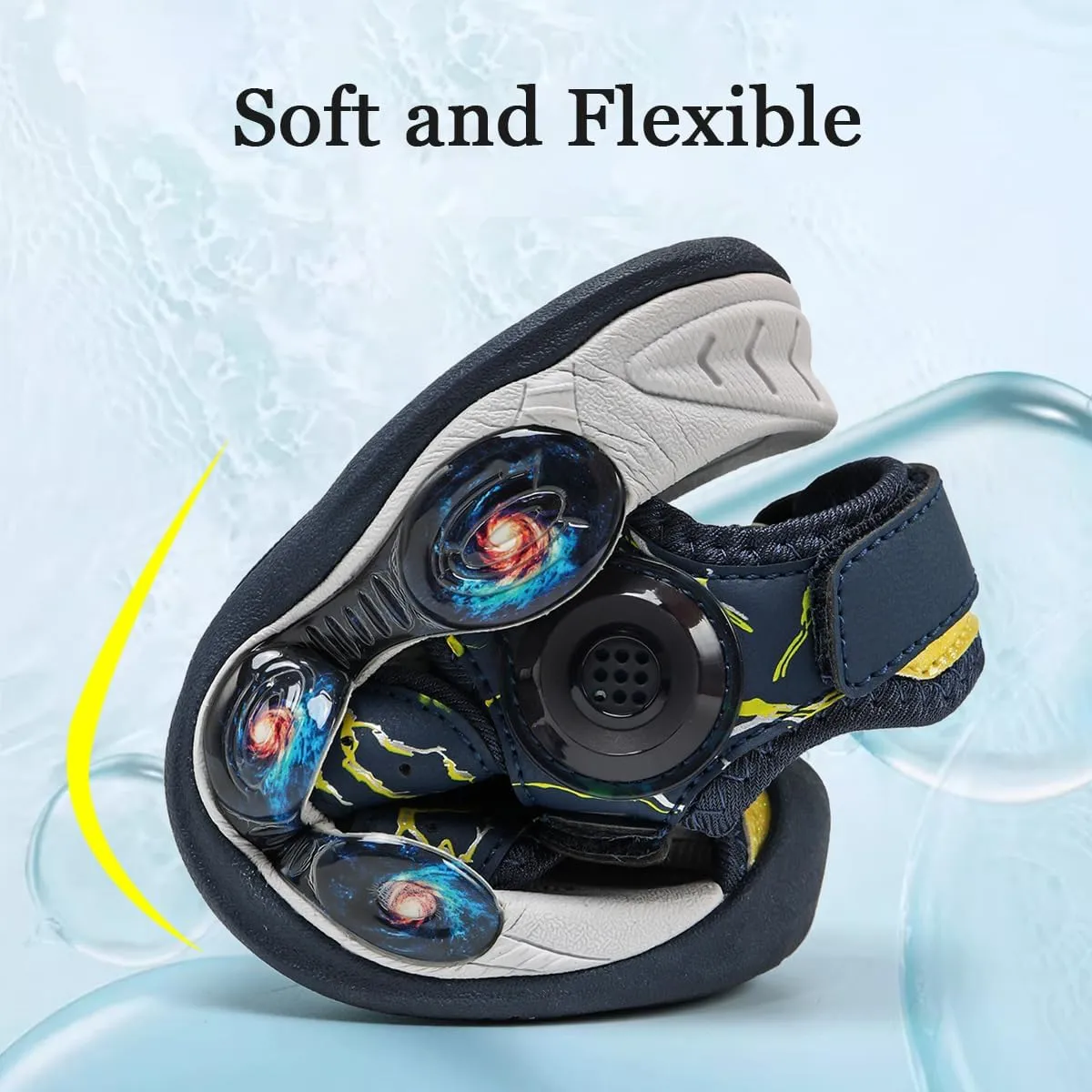 JMFCHI Boys Girls Sports Sandals Summer Kids Closed Toe Outdoor Sandals Athletic Water Shoes Sandals Child Pool Beach Sandals Quick Drying Slip Resistant