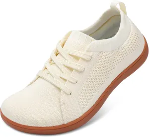 JOINFREE Mens Wide Toe Barefoot Shoes Minimalist Walking Shoes Zero Drop Mesh Workout Sneakers Breathable Casual Running Shoes
