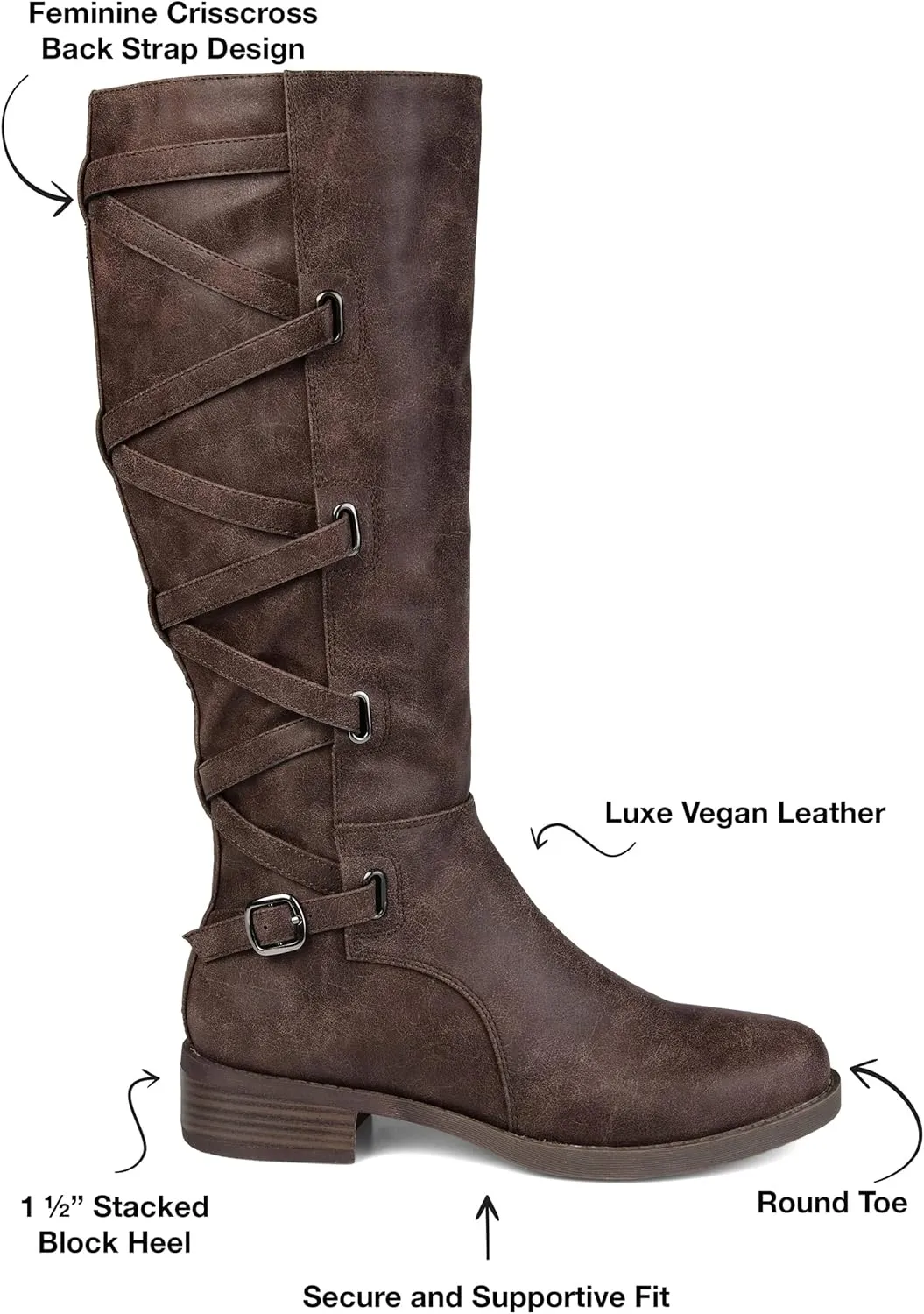 Journee Collection Women's Knee High Boots