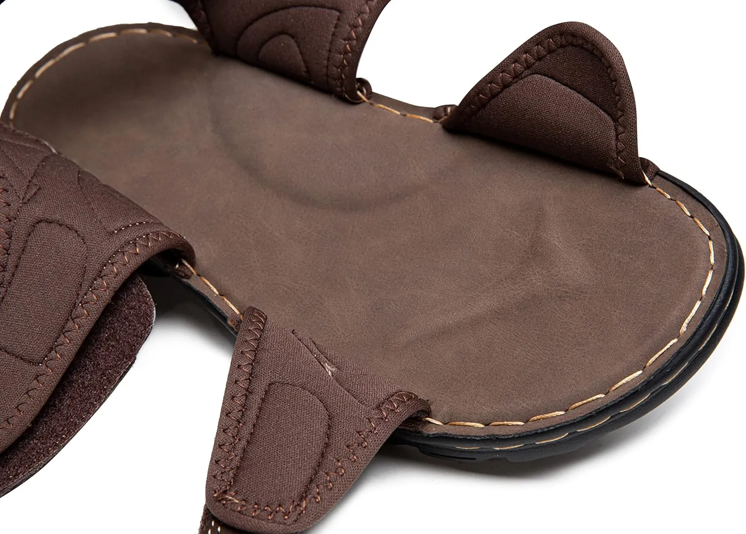 Jousen Men's Sandals Arch Support Casual Genuine Leather Summer Outdoor Beach Fisherman Sandals for Men