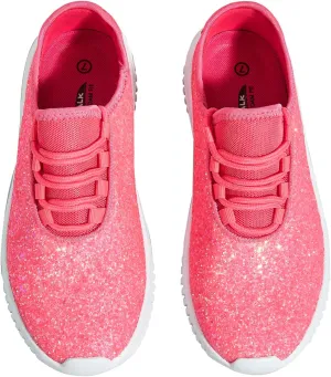 K KIP WOK Fashion Glitter Sneakers for Womens Silp On Running Shoes Lightweigt Tennis Walking Sneakers