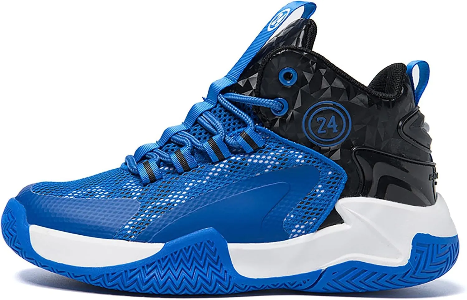 Kids Basketball Shoes Boys Cushion Sneakers Non-Slip Outdoor Sports Shoes Comfortable Girls Lightweight Breathable Walking Running Shoes Tennis Sneakers
