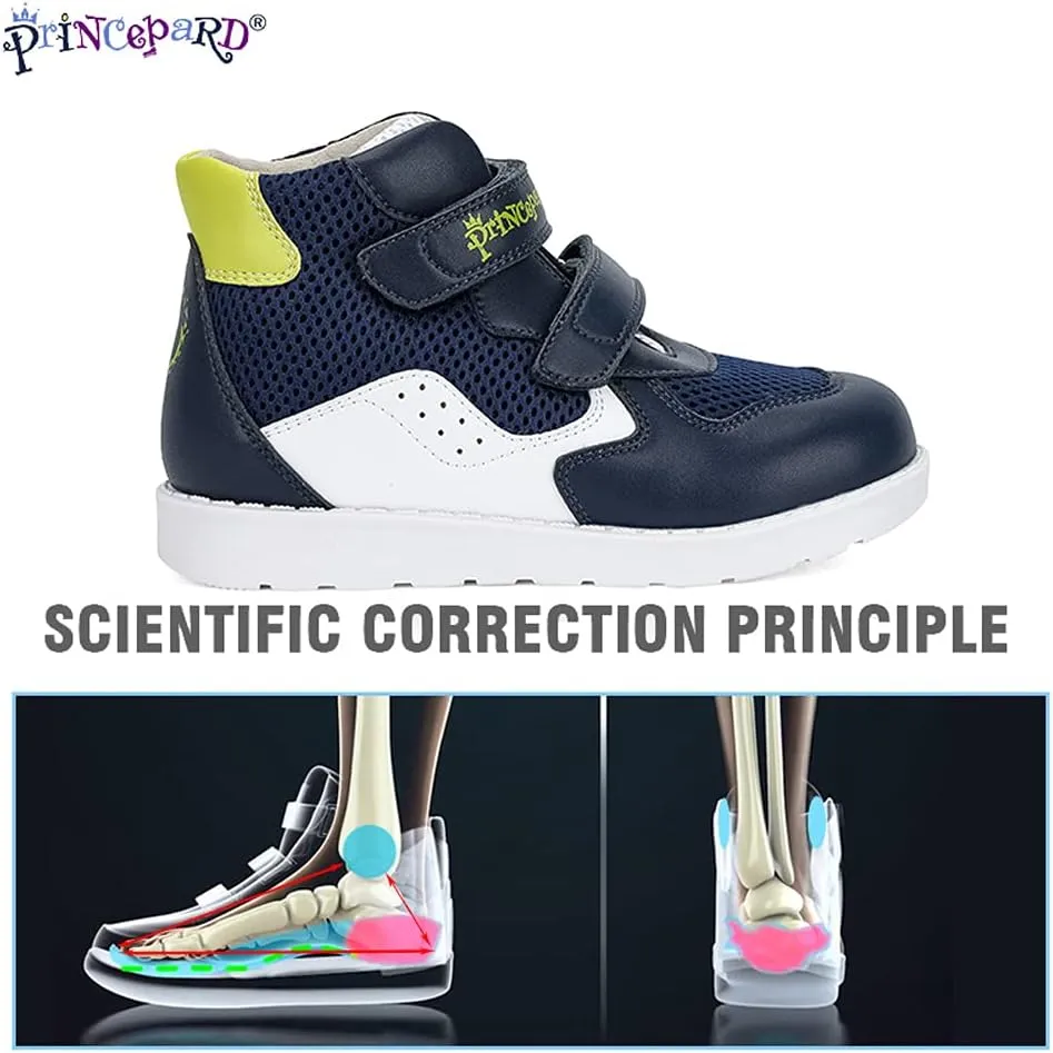 Kids Orthopedic Shoes for Boys and Girls, Children's Corrective Shoes for Toddlers Flat Feet, Walking Correcting Sneakers with Arch and Ankle Support, Non-Slip Soles