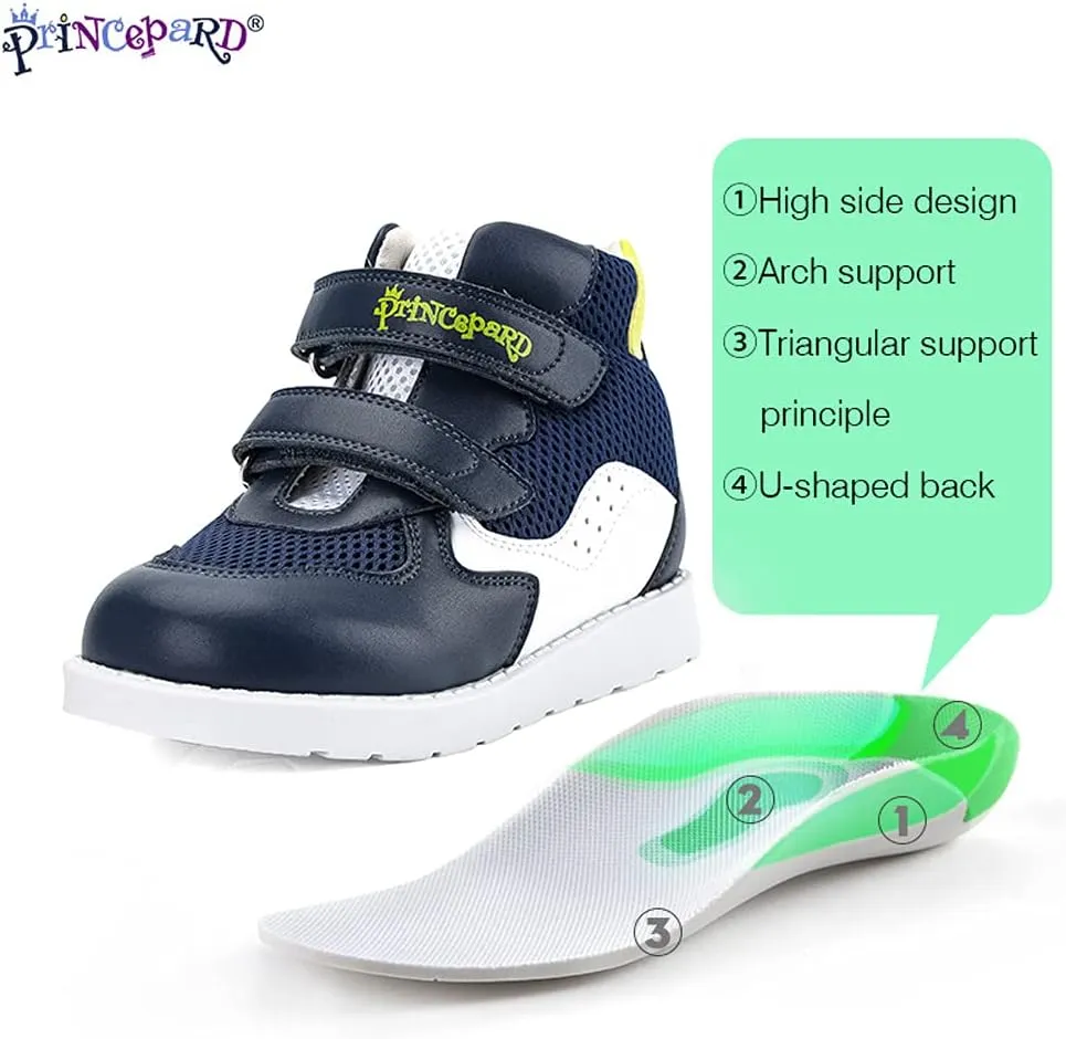 Kids Orthopedic Shoes for Boys and Girls, Children's Corrective Shoes for Toddlers Flat Feet, Walking Correcting Sneakers with Arch and Ankle Support, Non-Slip Soles
