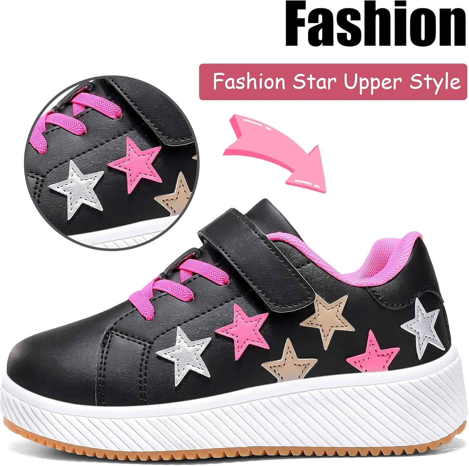 Kids Running Shoes, Casual Athletic Boys Walking Shoes, Platform Fashion Girls' Tennis Sneakers Toddler/Little Kids