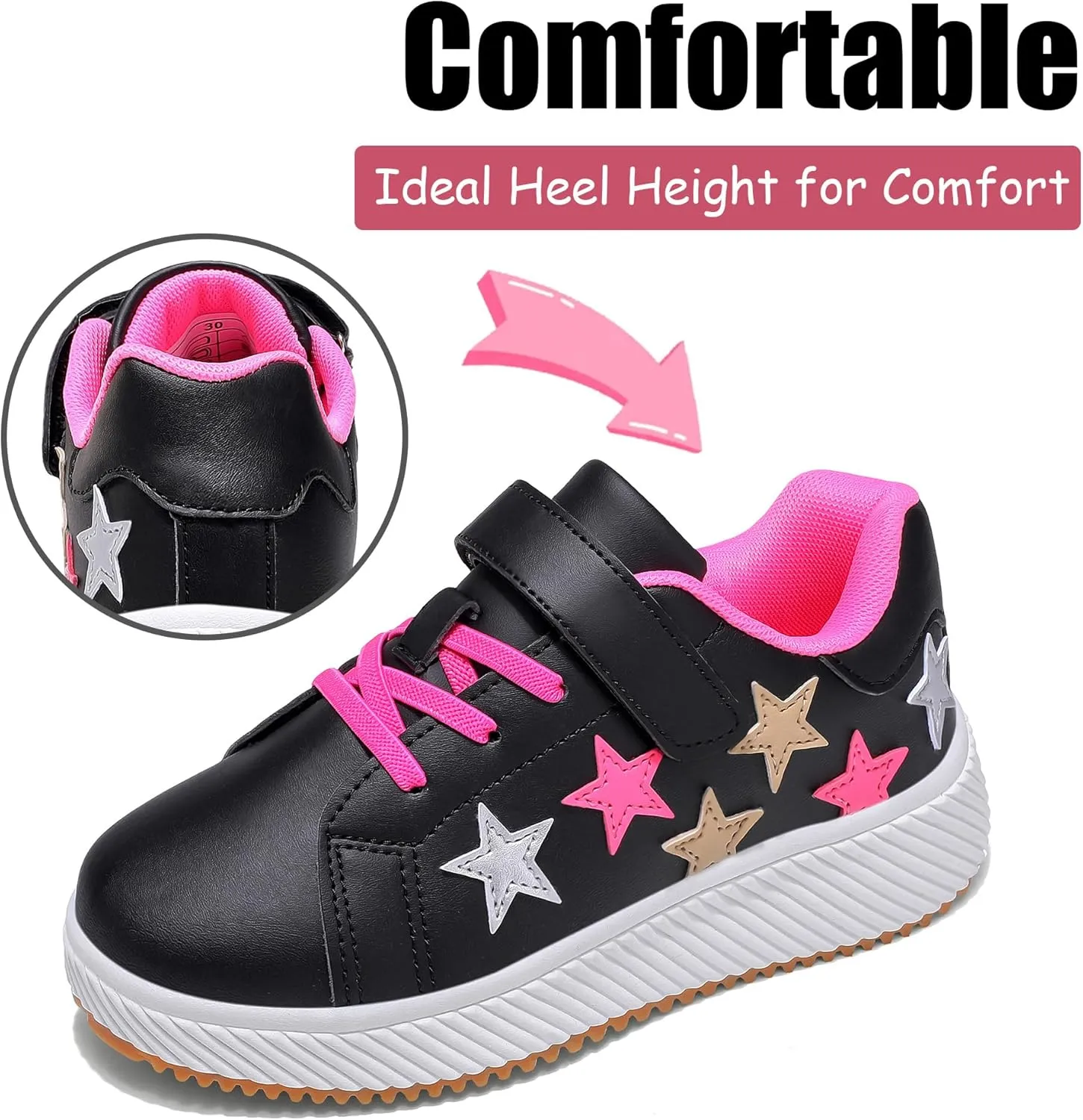 Kids Running Shoes, Casual Athletic Boys Walking Shoes, Platform Fashion Girls' Tennis Sneakers Toddler/Little Kids