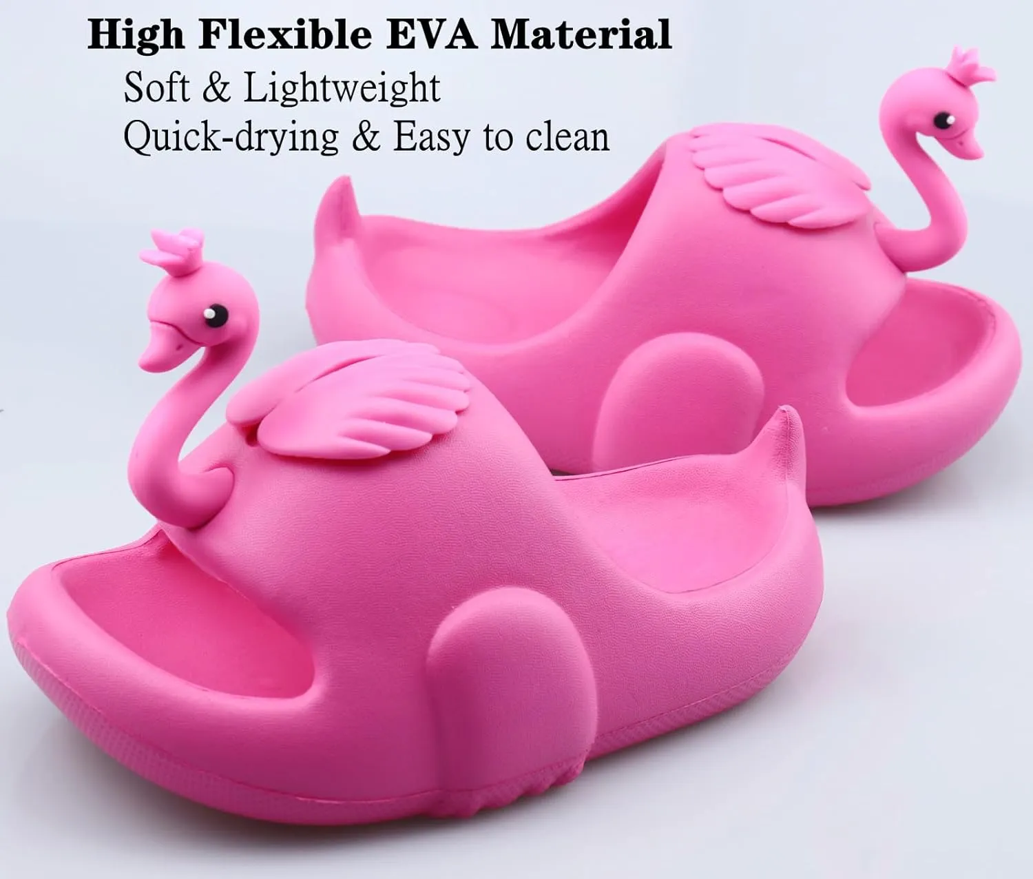 Kids Slides Boys Girls Sandals Bathroom Shower Slides Anti-Skid Summer Swim Beach Pool Slippers