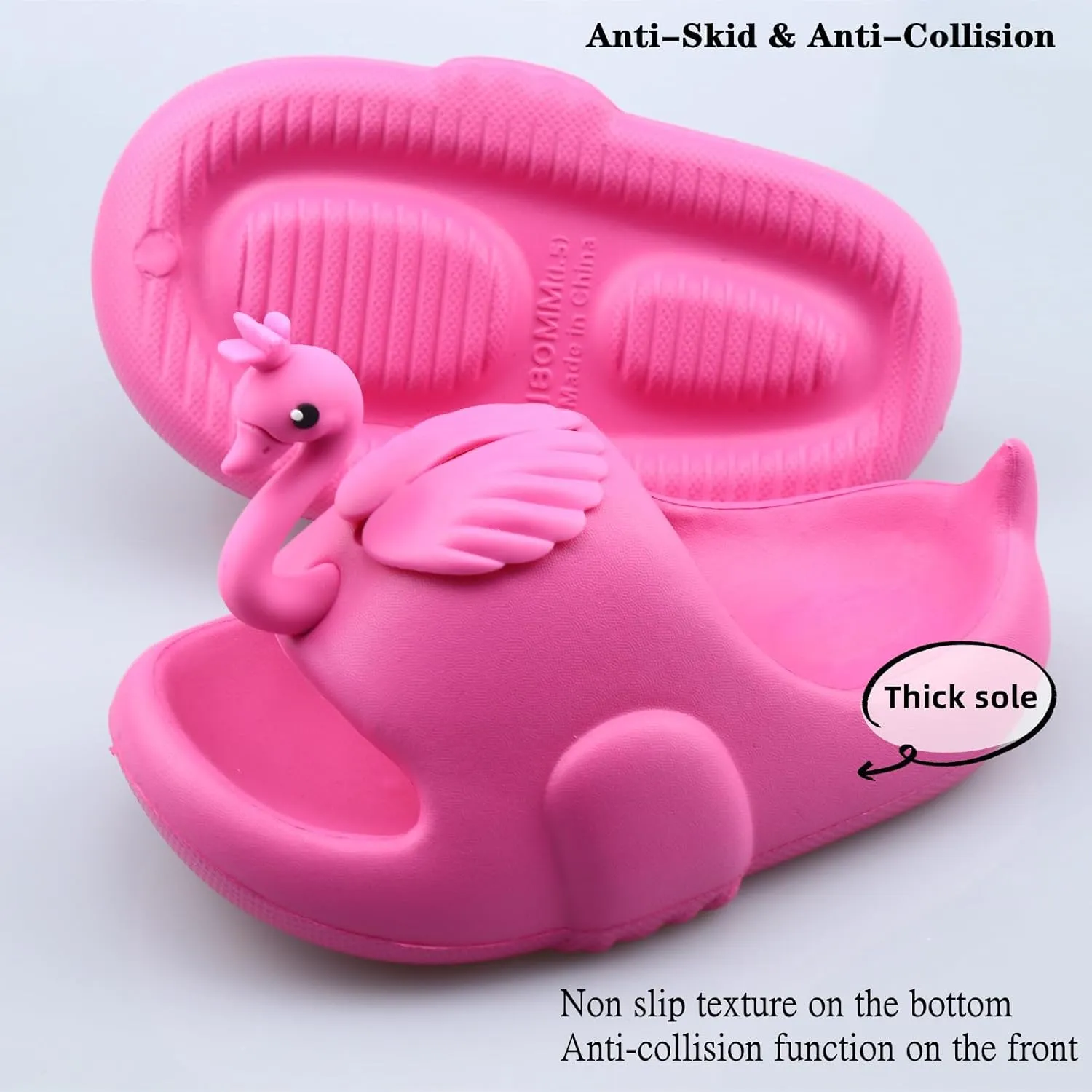 Kids Slides Boys Girls Sandals Bathroom Shower Slides Anti-Skid Summer Swim Beach Pool Slippers